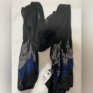 LE CHATEAU  Chiffon, Sequin scarf. Can be used as a shawl.
